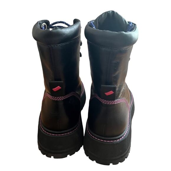 Larroude Jordan Low Leather Combat Boots Size 10 - Picture 6 of 14